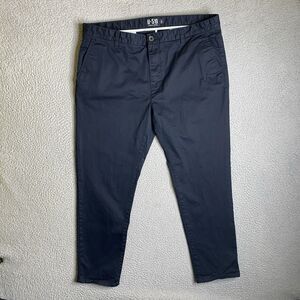 Under 5'10 U-510 Pants Mens 36x27 Blue Chino Pockets Stretch Casual Cotton